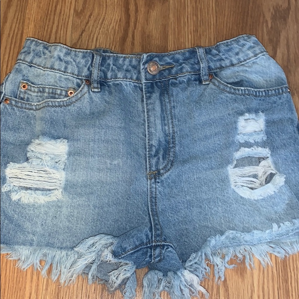 (3for $10)Ripped light blue shorts (final price)